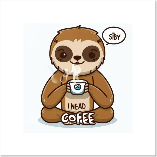 I nead coffe Wall Art by Ridzdesign